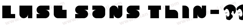 Lust Sans Thin字体转换